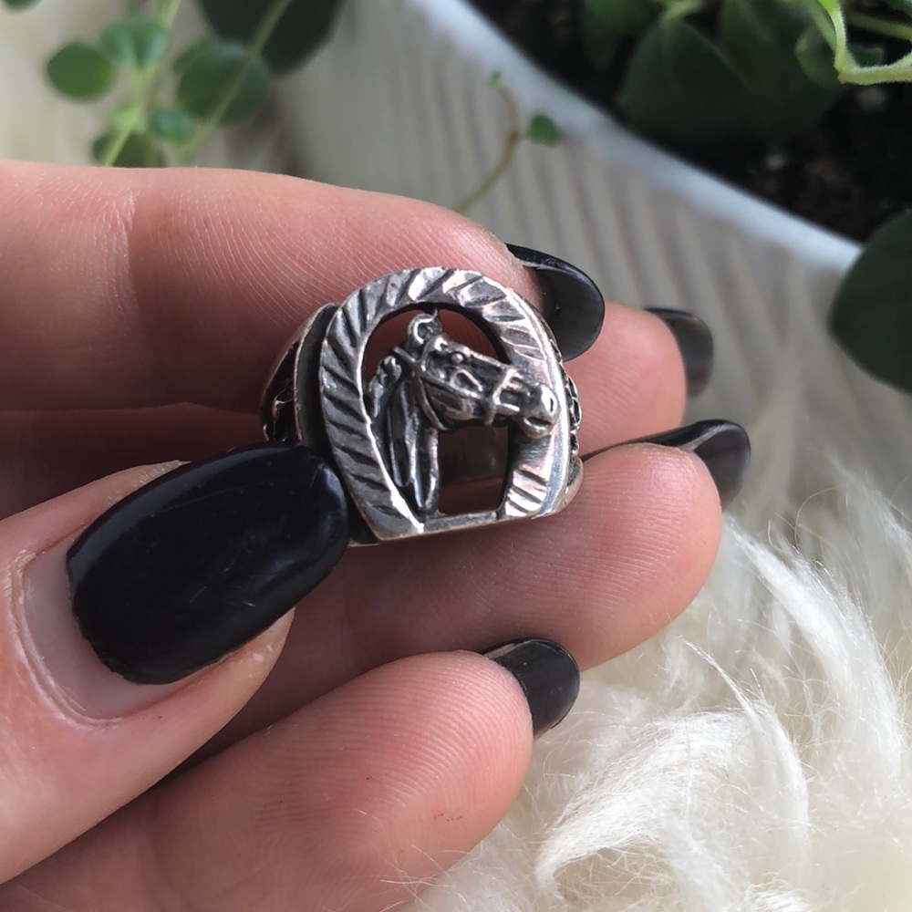 Horseshoe sterling SWS ring 🐎